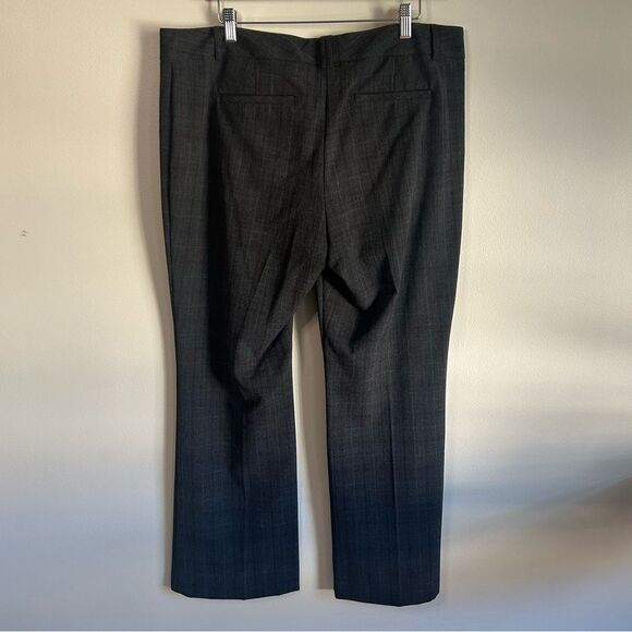 Van Heusen Gray Plaid Straight Leg Stretch Dress Pants 14 Short - Picture 6 of 6